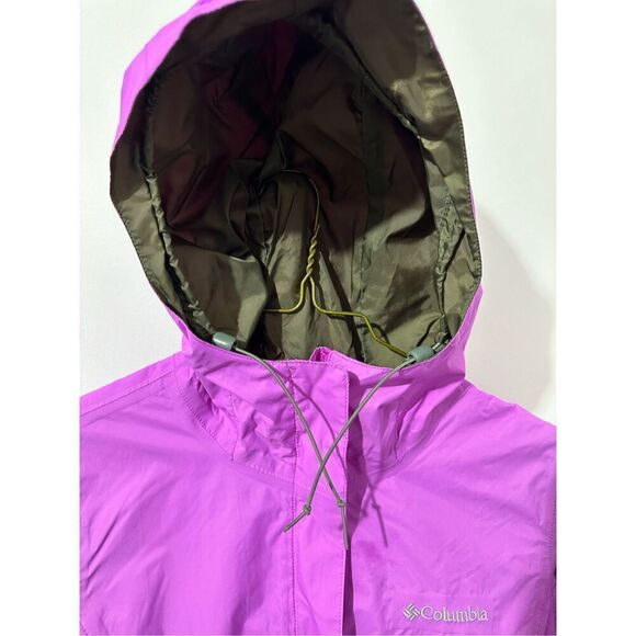 Columbia girl Size Small Lightweight Rain/Windbreaker Mesh Lined Jacket A727 - Picture 2 of 9